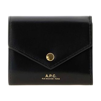 A.P.C. Wallets & Cardholders, female, Black, Size: ONE SIZE Envelope Coin Purse