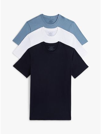 Tommy Hilfiger Mens Cotton Classics Crewneck T-Shirt 3-Pack - Multi - XL