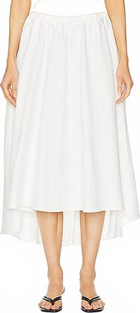 Enza Costa Womens Twill Circle Skirt In Off White