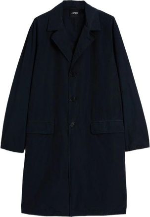 Aspesi Enkelrij jas - Heren - Mantel - Blauw - S - Jassen