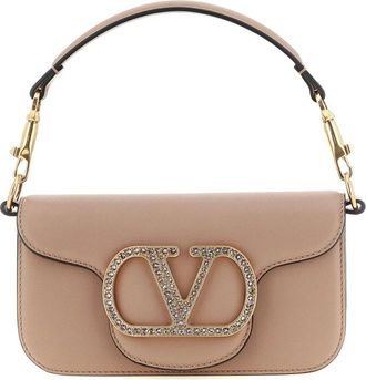 Valentino Garavani Bolso de Hombro VLogo Chain - Bags - Mujer - Beige - ONE SIZE