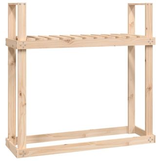 vidaXL Le&ntilde;ero De Madera Maciza De Pino 110x35x108,5 Cm Vidaxl