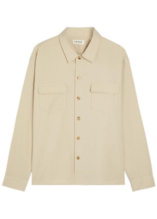 Frame Denim Cotton Overshirt - Beige - XL