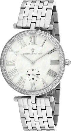 Christian Van Sant Womens Hush Mother of pearl Round 36mm