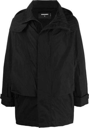 Dsquared2 Black Nylon Shell Mens Jacket
