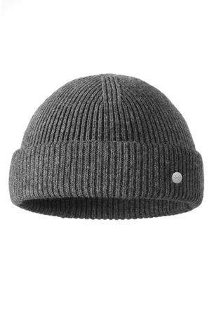 Pearlwood Strickm&uuml;tze PEARLWOOD OLE, Herren, carbon, Feinripp, Materialmix, unifarben, M&uuml;tzen Strickm&uuml;tze, Feinripp, Temperaturregulierend, sportive Passform, W