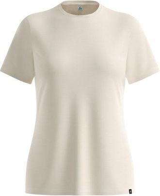 Odlo Merino 160 Plain T-Shirt Crew Neck S/S Merinoshirt f&uuml;r Damen | gardenia
