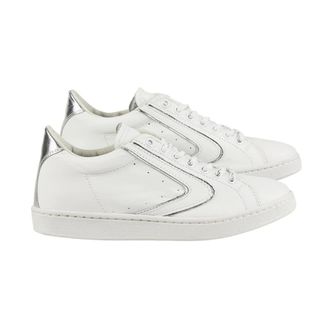 Valsport Soft White Laminated Silver Tournament Shoes