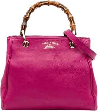 Gucci Pre-owned Handbags, female, Pink, Size: ONE SIZE Pre-owned Vintage Handbag