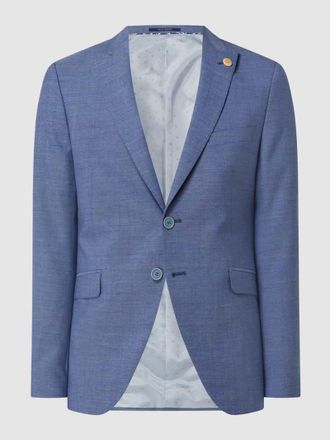 Wilvorst 2-Knopf-Sakko aus Wolle in Blau, Gr&ouml;&szlig;e 25