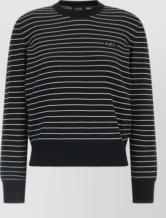 A.P.C. striped cotton crewneck sweater