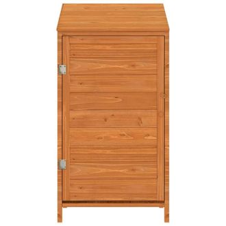 Berkfield Home Garden Shed Brown 55x52x112 cm Solid Wood Fir | Size: 55 x 52 x 112 cm