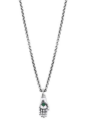 Serge DeNimes Mens Silver Oracle Necklace at Nordstrom