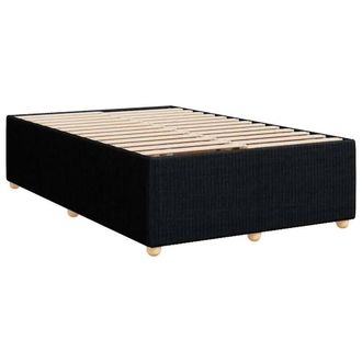 Berkfield Home Soft Bed Frame without Mattress Black Double Fabric