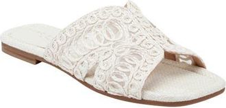 Marc Fisher Nalany Slide Sandal in White at Nordstrom, Size 6.5