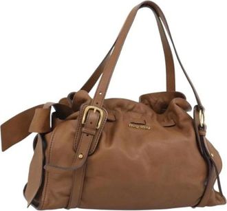 Miu Miu Borsa Tote Pre-owned - - Pre-owned - Donna - Marrone - ONE SIZE