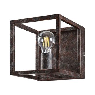 Lindby L&aacute;mpara De Techo emin En Marr&oacute;n Metal - Lindby