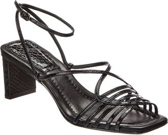 Alexandre Birman Naya 50 Embossed Leather Sandal