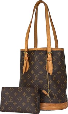 Louis Vuitton Brown Monogram Shoulder Bag Tote Bag (Pre-Owned)