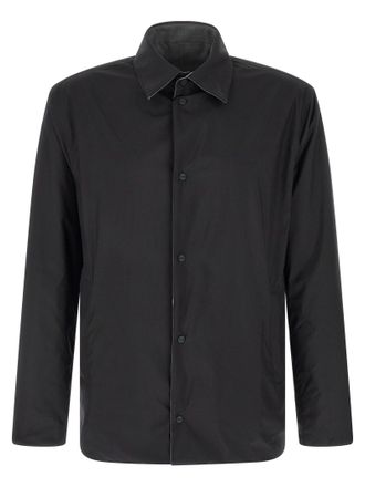 Herno Reversible Technical Wool Overshirt - Gray