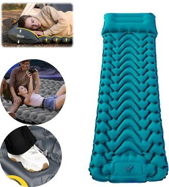 OEM Colch&oacute;n De Aire Autoinflable Para Camping, Colchoneta Inflable Port&aacute;til Para Dormir, Colch&oacute;n Inflable Accionado Con El Pie, 198 X 70 Cm