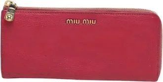 Miu Miu Pre-owned Wallets, female, Pink, Size: ONE SIZE Pre-owned Zip Around Wallet