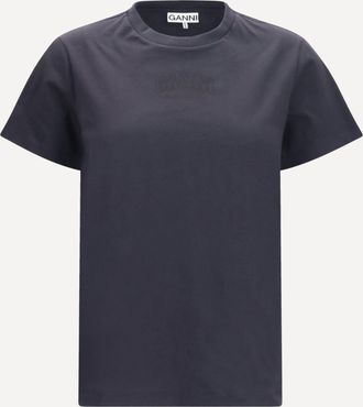 Ganni T-shirt girocollo Woman XS