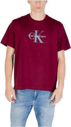 Calvin Klein Jeans Hombre, Camisetas, Rojo, Talla: L