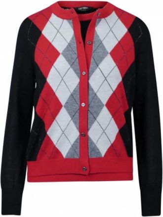 Twinset Cardigan - Dames - Vesten - Rood - M - Wol - Truien & Vesten
