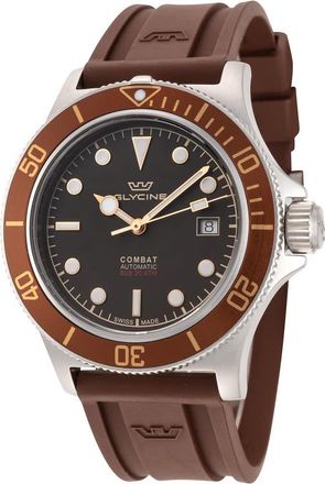 Glycine Combat Sub Sport Automatic Brown Dial Mens Watch GL0328