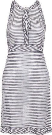 Missoni Armonia metallic striped jersey lurex knit dress