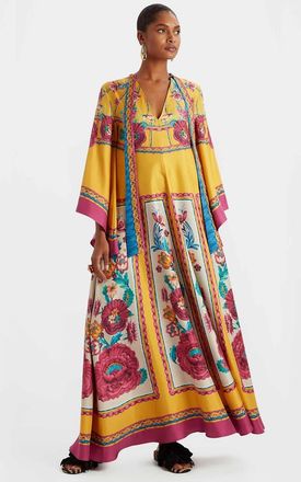 La DoubleJ Magnifico Dress in Zodiac Plac&eacute;e Marigold at Nordstrom, Size 42 It