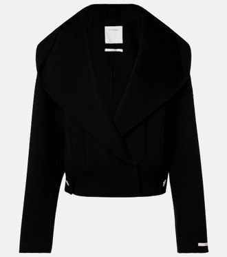 Sportmax Double-breasted wool jacket