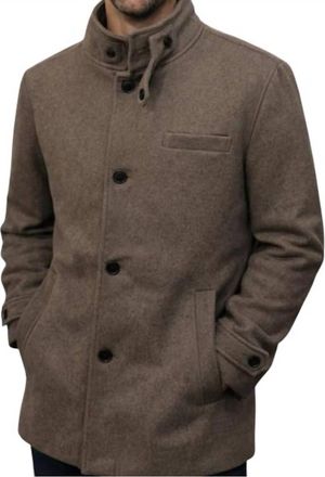 Jack & Jones Amelton Wool Coat In Brown
