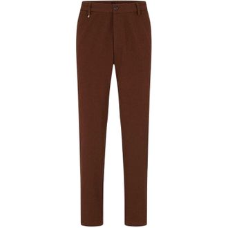 HUGO BOSS Heren Kane Logo Slim Broek (Medium Bruin)