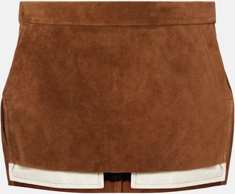 Rick Owens Minigonna Fog in suede