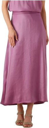 Aaiko Rokken, Dames, Roze, L, Paarse Lola Shine Vis Midi Rok