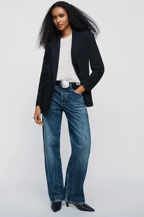 AG - Adriano Goldschmied Billie Mid Rise Straight Leg Jeans
