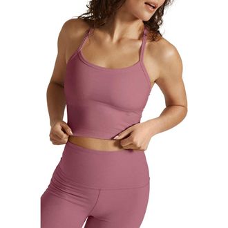 Beyond Yoga Space Dye Slim Racerback Crop Tank in Orchid Blossom Heather at Nordstrom Rack, Size Large