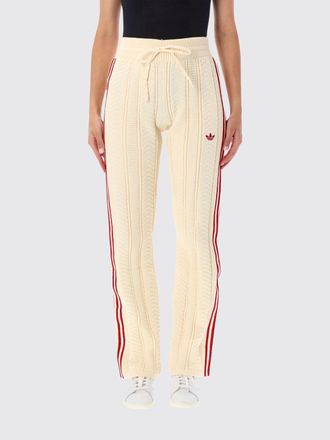 adidas Wide Leg Knit Jogging Trousers in Recycled Jersey