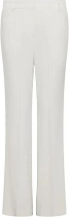 Marella Pantalones de crep&eacute; envers sat&eacute;n - Trousers - Mujer - Blanco - M