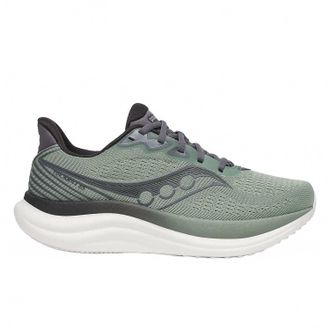 Saucony Mens Triumph 23 Wide Sneakers In Iceburg/carbon