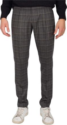 BRIGLIA 1949 Wales broek - Heren - Slim Fit Broeken - Grijs - L - Broeken