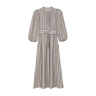 APOF Maya Dress - Dames - Casual kleedjes - Beige - M - Katoen - Kleedjes