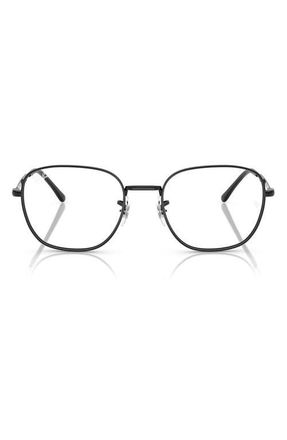Ray-Ban 53mm Square Optical Glasses in Black at Nordstrom