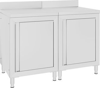 vidaXL Vidaxl - Mesa De Trabajo Comercial Mueble Acero Inoxidable 120x60x96 Cm