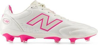 New Balance Unisex 442 Elite FG V3 en Blanco/Rosa, Talla 40.5