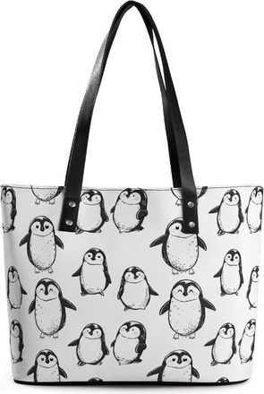 Generic Cute Penguins Winter Animals Tote Bags for Women Cute Shoulder Purses Handbags