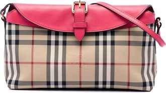 Burberry Pre-owned Burberry Haymarket Check Canvas Leah Crossbody Ladies JFVZMK2YE03MGOIU