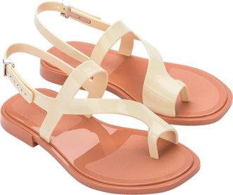 Melissa Cassie Slingback Sandal in Brown/Beige at Nordstrom Rack, Size 10